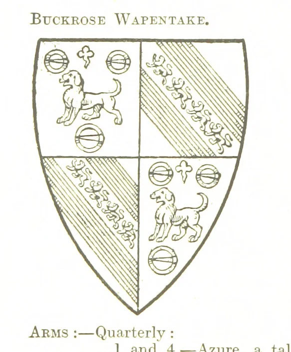 An illustration from Dugdale's Visitation of Yorkshire, [in 1665-66.] with additions. Edited by J. W. Clay, 1899, leaf 456