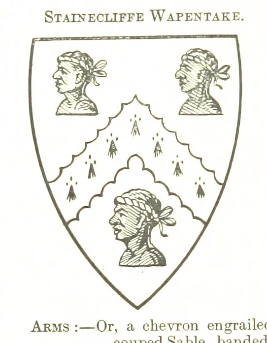 An illustration from Dugdale's Visitation of Yorkshire, [in 1665-66.] with additions. Edited by J. W. Clay, 1899, leaf 460