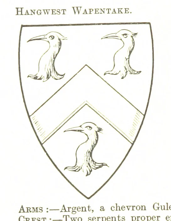 An illustration from Dugdale's Visitation of Yorkshire, [in 1665-66.] with additions. Edited by J. W. Clay, 1899, leaf 464