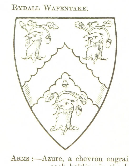 An illustration from Dugdale's Visitation of Yorkshire, [in 1665-66.] with additions. Edited by J. W. Clay, 1899, leaf 472