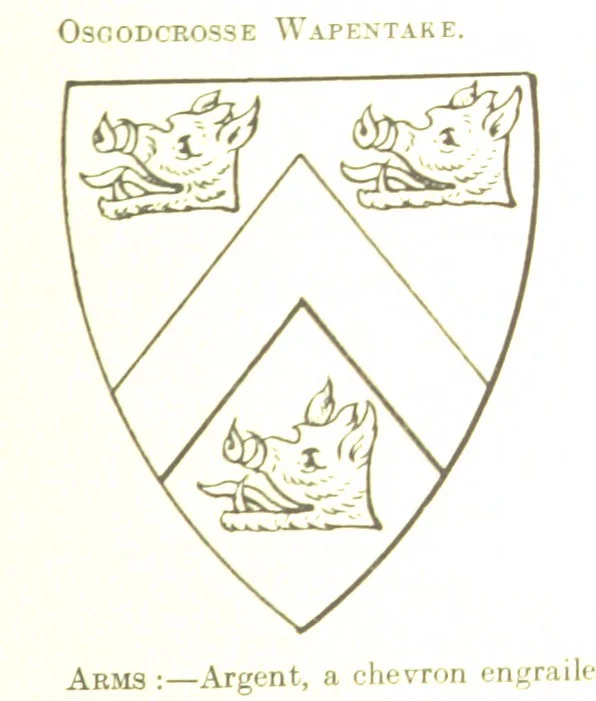 An illustration from Dugdale's Visitation of Yorkshire, [in 1665-66.] with additions. Edited by J. W. Clay, 1899, leaf 481