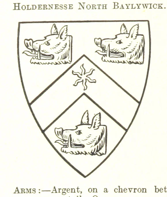 An illustration from Dugdale's Visitation of Yorkshire, [in 1665-66.] with additions. Edited by J. W. Clay, 1899, leaf 486