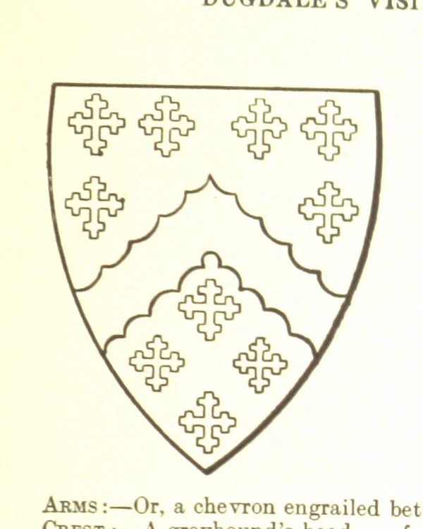 An illustration from Dugdale's Visitation of Yorkshire, [in 1665-66.] with additions. Edited by J. W. Clay, 1899, leaf 491