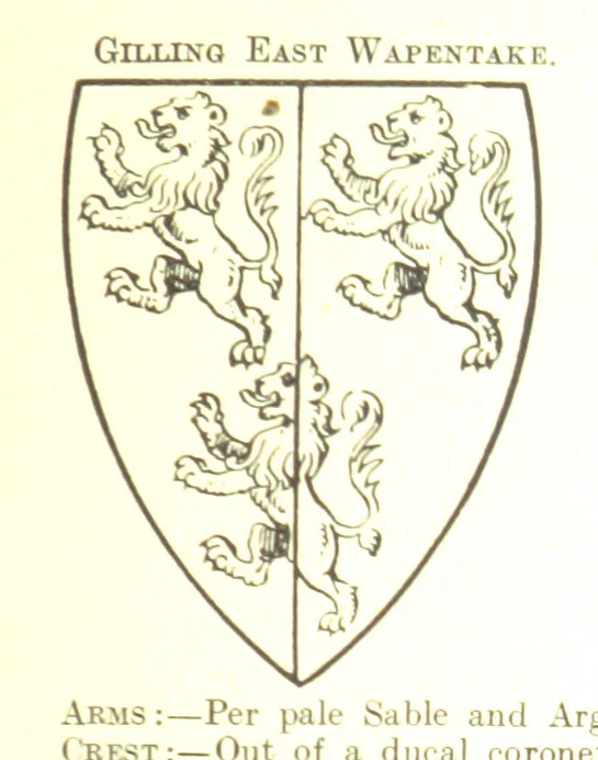 An illustration from Dugdale's Visitation of Yorkshire, [in 1665-66.] with additions. Edited by J. W. Clay, 1899, leaf 493