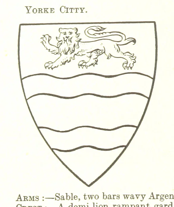 An illustration from Dugdale's Visitation of Yorkshire, [in 1665-66.] with additions. Edited by J. W. Clay, 1899, leaf 494