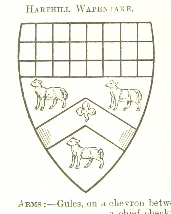 An illustration from Dugdale's Visitation of Yorkshire, [in 1665-66.] with additions. Edited by J. W. Clay, 1899, leaf 504