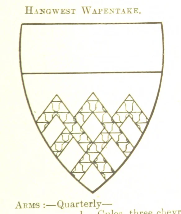 An illustration from Dugdale's Visitation of Yorkshire, [in 1665-66.] with additions. Edited by J. W. Clay, 1899, leaf 505