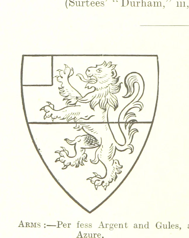 An illustration from Dugdale's Visitation of Yorkshire, [in 1665-66.] with additions. Edited by J. W. Clay, 1899, leaf 506