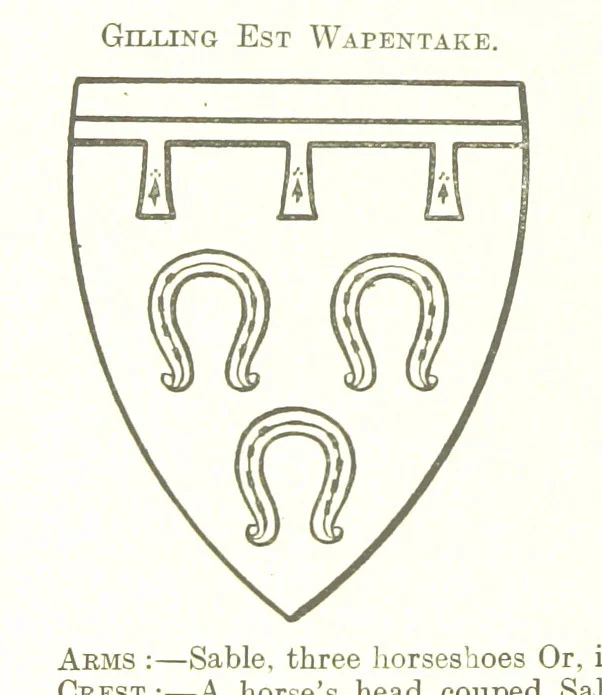 An illustration from Dugdale's Visitation of Yorkshire, [in 1665-66.] with additions. Edited by J. W. Clay, 1899, leaf 508