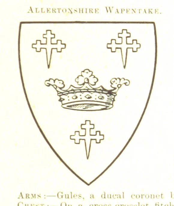 An illustration from Dugdale's Visitation of Yorkshire, [in 1665-66.] with additions. Edited by J. W. Clay, 1899, leaf 51