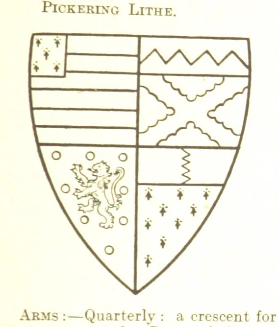 An illustration from Dugdale's Visitation of Yorkshire, [in 1665-66.] with additions. Edited by J. W. Clay, 1899, leaf 513