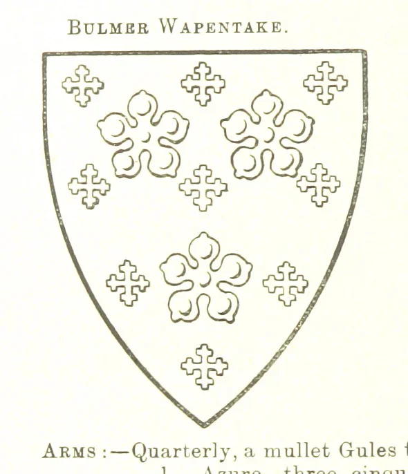 An illustration from Dugdale's Visitation of Yorkshire, [in 1665-66.] with additions. Edited by J. W. Clay, 1899, leaf 522