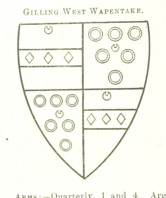 An illustration from Dugdale's Visitation of Yorkshire, [in 1665-66.] with additions. Edited by J. W. Clay, 1899, leaf 528
