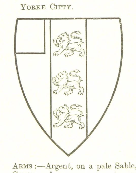 An illustration from Dugdale's Visitation of Yorkshire, [in 1665-66.] with additions. Edited by J. W. Clay, 1899, leaf 538