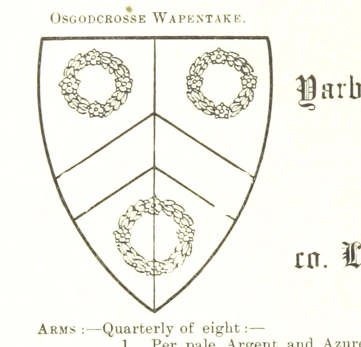 An illustration from Dugdale's Visitation of Yorkshire, [in 1665-66.] with additions. Edited by J. W. Clay, 1899, leaf 78