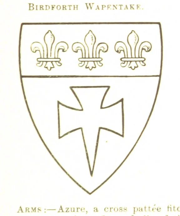 An illustration from Dugdale's Visitation of Yorkshire, [in 1665-66.] with additions. Edited by J. W. Clay, 1899, leaf 93