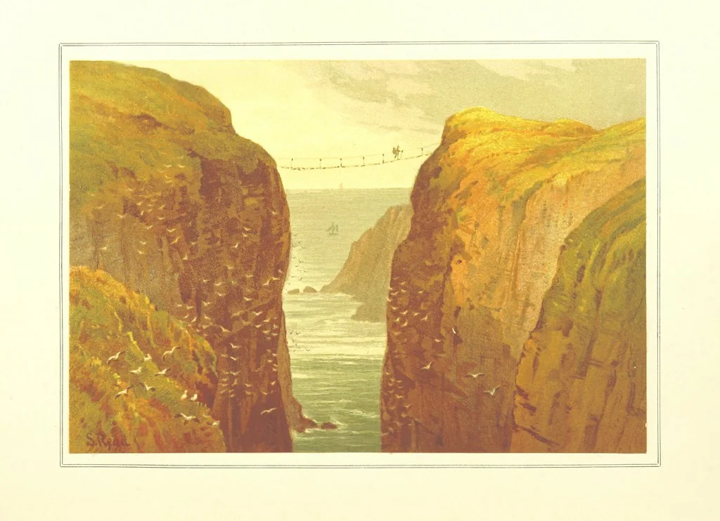 An illustration from Our Native Land, its scenery and associations. A series of 36 water-colour sketches after Rowbotham, Read, Needham, and other eminent artists. With descriptive notes. [The author of the text identified on the wrapper of pt. 1 as “the author of By Loch and by Land”, i.e. Jean L. Watson, 1879, leaf 106