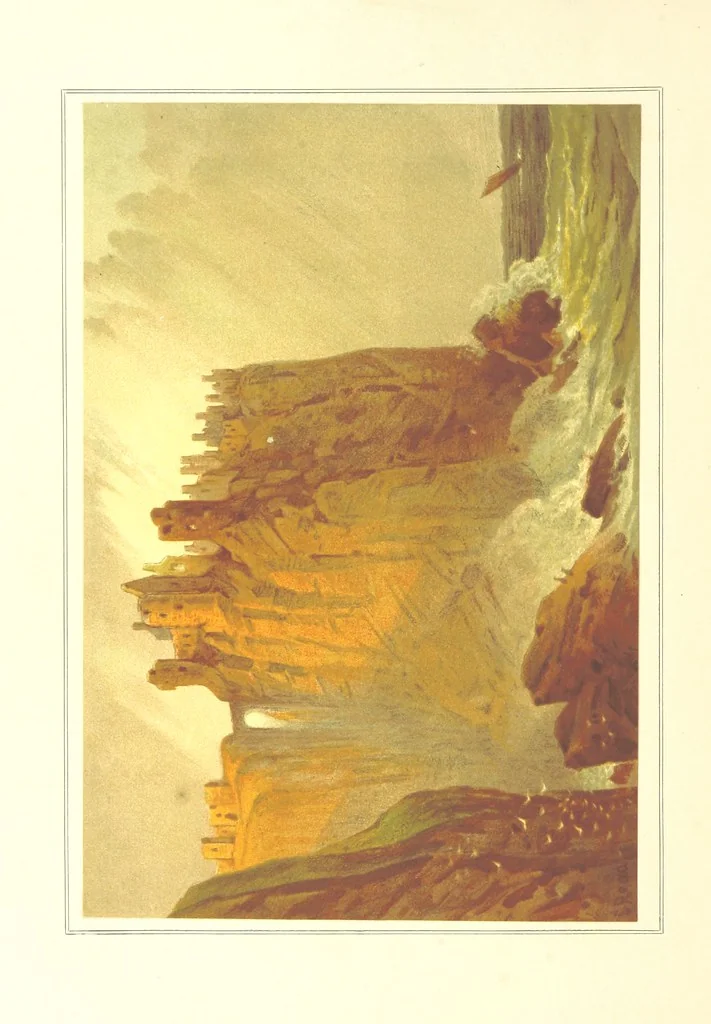 An illustration from Our Native Land, its scenery and associations. A series of 36 water-colour sketches after Rowbotham, Read, Needham, and other eminent artists. With descriptive notes. [The author of the text identified on the wrapper of pt. 1 as “the author of By Loch and by Land”, i.e. Jean L. Watson, 1879, leaf 112