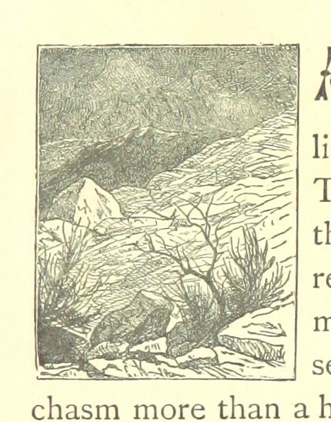 An illustration from Our Native Land, its scenery and associations. A series of 36 water-colour sketches after Rowbotham, Read, Needham, and other eminent artists. With descriptive notes. [The author of the text identified on the wrapper of pt. 1 as “the author of By Loch and by Land”, i.e. Jean L. Watson, 1879, leaf 113