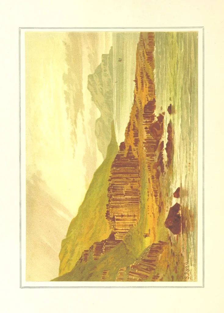 An illustration from Our Native Land, its scenery and associations. A series of 36 water-colour sketches after Rowbotham, Read, Needham, and other eminent artists. With descriptive notes. [The author of the text identified on the wrapper of pt. 1 as “the author of By Loch and by Land”, i.e. Jean L. Watson, 1879, leaf 122