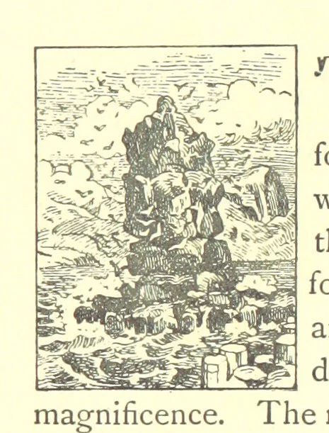 An illustration from Our Native Land, its scenery and associations. A series of 36 water-colour sketches after Rowbotham, Read, Needham, and other eminent artists. With descriptive notes. [The author of the text identified on the wrapper of pt. 1 as “the author of By Loch and by Land”, i.e. Jean L. Watson, 1879, leaf 123