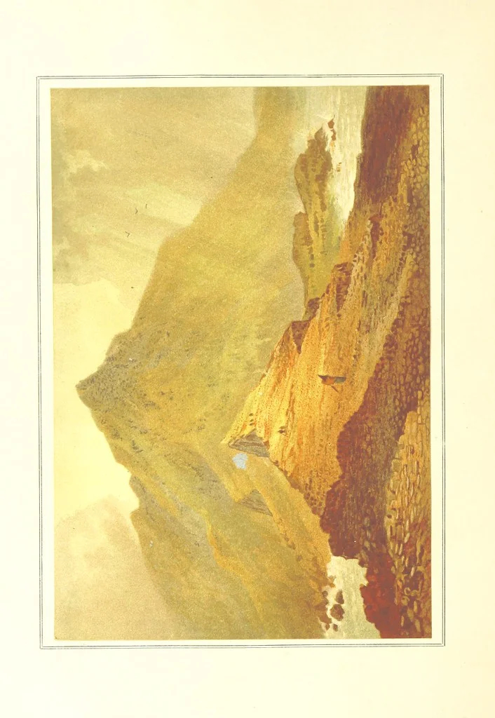 An illustration from Our Native Land, its scenery and associations. A series of 36 water-colour sketches after Rowbotham, Read, Needham, and other eminent artists. With descriptive notes. [The author of the text identified on the wrapper of pt. 1 as “the author of By Loch and by Land”, i.e. Jean L. Watson, 1879, leaf 128