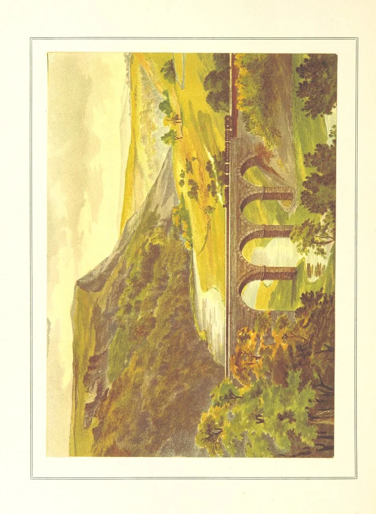 An illustration from Our Native Land, its scenery and associations. A series of 36 water-colour sketches after Rowbotham, Read, Needham, and other eminent artists. With descriptive notes. [The author of the text identified on the wrapper of pt. 1 as “the author of By Loch and by Land”, i.e. Jean L. Watson, 1879, leaf 146