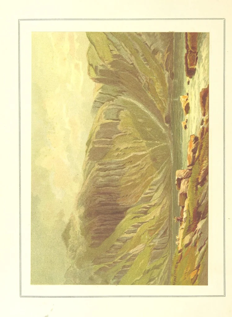 An illustration from Our Native Land, its scenery and associations. A series of 36 water-colour sketches after Rowbotham, Read, Needham, and other eminent artists. With descriptive notes. [The author of the text identified on the wrapper of pt. 1 as “the author of By Loch and by Land”, i.e. Jean L. Watson, 1879, leaf 168