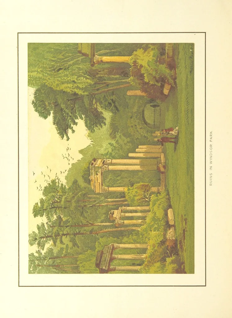 An illustration from Our Native Land, its scenery and associations. A series of 36 water-colour sketches after Rowbotham, Read, Needham, and other eminent artists. With descriptive notes. [The author of the text identified on the wrapper of pt. 1 as “the author of By Loch and by Land”, i.e. Jean L. Watson, 1879, leaf 286