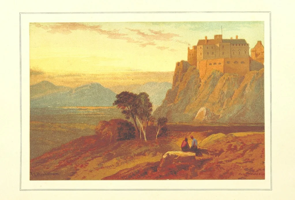 An illustration from Our Native Land, its scenery and associations. A series of 36 water-colour sketches after Rowbotham, Read, Needham, and other eminent artists. With descriptive notes. [The author of the text identified on the wrapper of pt. 1 as “the author of By Loch and by Land”, i.e. Jean L. Watson, 1879, leaf 42