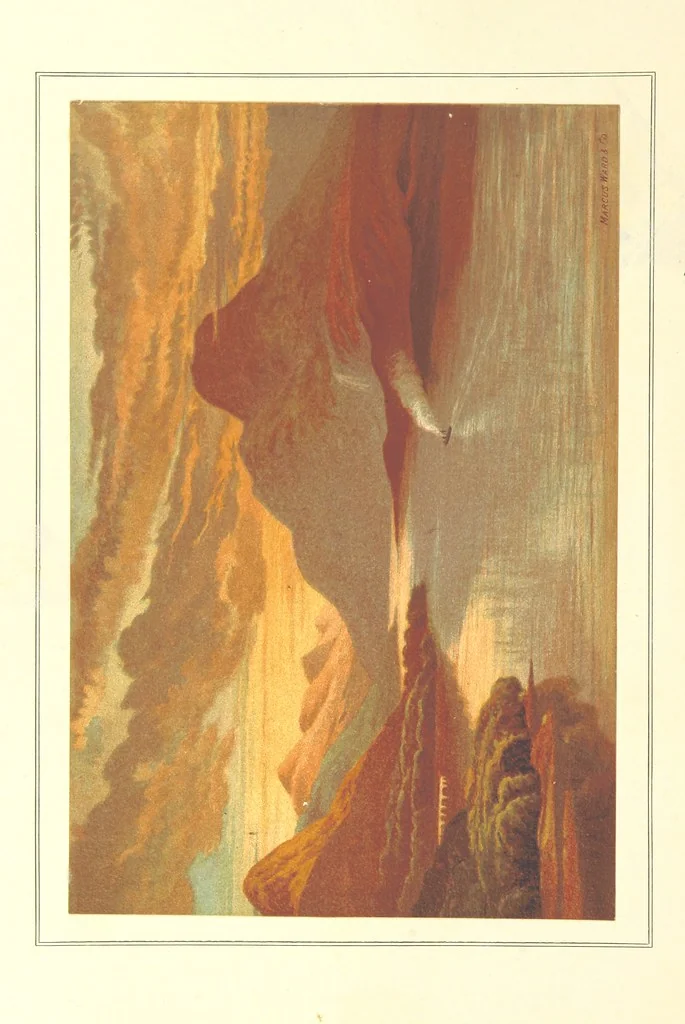 An illustration from Our Native Land, its scenery and associations. A series of 36 water-colour sketches after Rowbotham, Read, Needham, and other eminent artists. With descriptive notes. [The author of the text identified on the wrapper of pt. 1 as “the author of By Loch and by Land”, i.e. Jean L. Watson, 1879, leaf 48