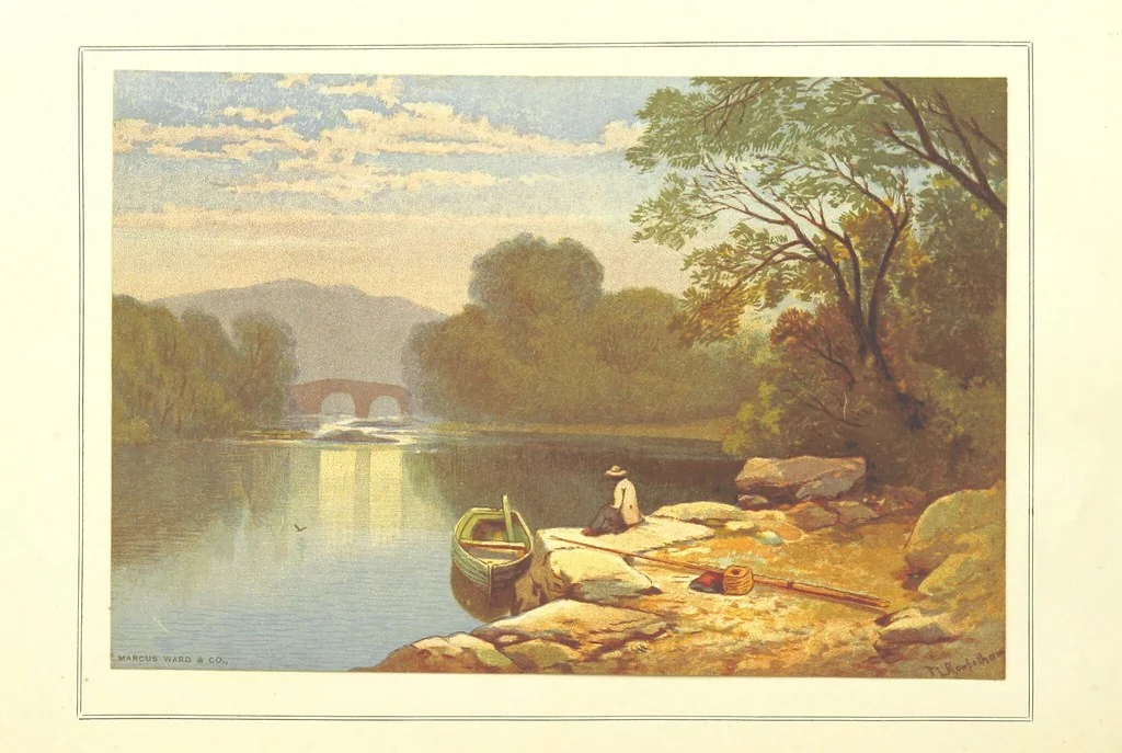 An illustration from Our Native Land, its scenery and associations. A series of 36 water-colour sketches after Rowbotham, Read, Needham, and other eminent artists. With descriptive notes. [The author of the text identified on the wrapper of pt. 1 as “the author of By Loch and by Land”, i.e. Jean L. Watson, 1879, leaf 90