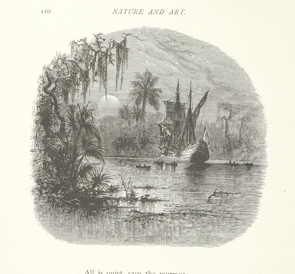 An illustration from Nature and Art: poems and pictures from the best authors and artists. Compiled by L. R. Estes. Illustrated with ... etchings ... and ... illustrations, etc, 1890, leaf 138