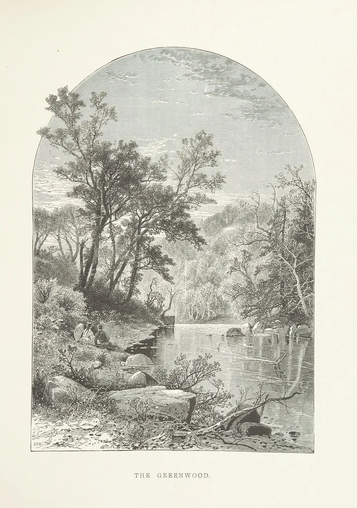 An illustration from Nature and Art: poems and pictures from the best authors and artists. Compiled by L. R. Estes. Illustrated with ... etchings ... and ... illustrations, etc, 1890, leaf 141