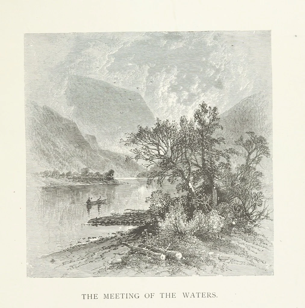 An illustration from Nature and Art: poems and pictures from the best authors and artists. Compiled by L. R. Estes. Illustrated with ... etchings ... and ... illustrations, etc, 1890, leaf 145
