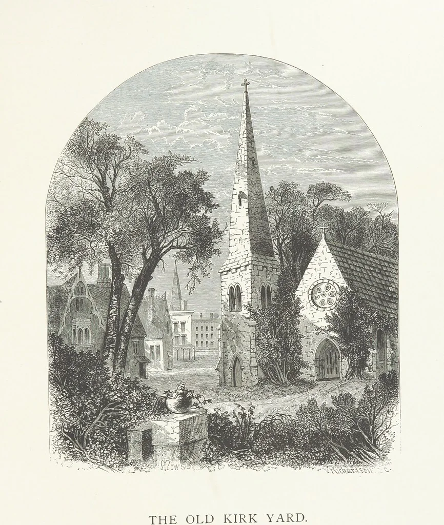 An illustration from Nature and Art: poems and pictures from the best authors and artists. Compiled by L. R. Estes. Illustrated with ... etchings ... and ... illustrations, etc, 1890, leaf 175