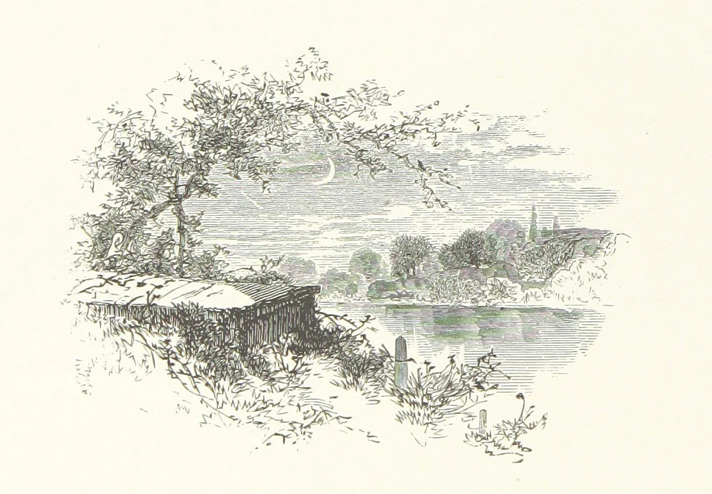 An illustration from Nature and Art: poems and pictures from the best authors and artists. Compiled by L. R. Estes. Illustrated with ... etchings ... and ... illustrations, etc, 1890, leaf 176