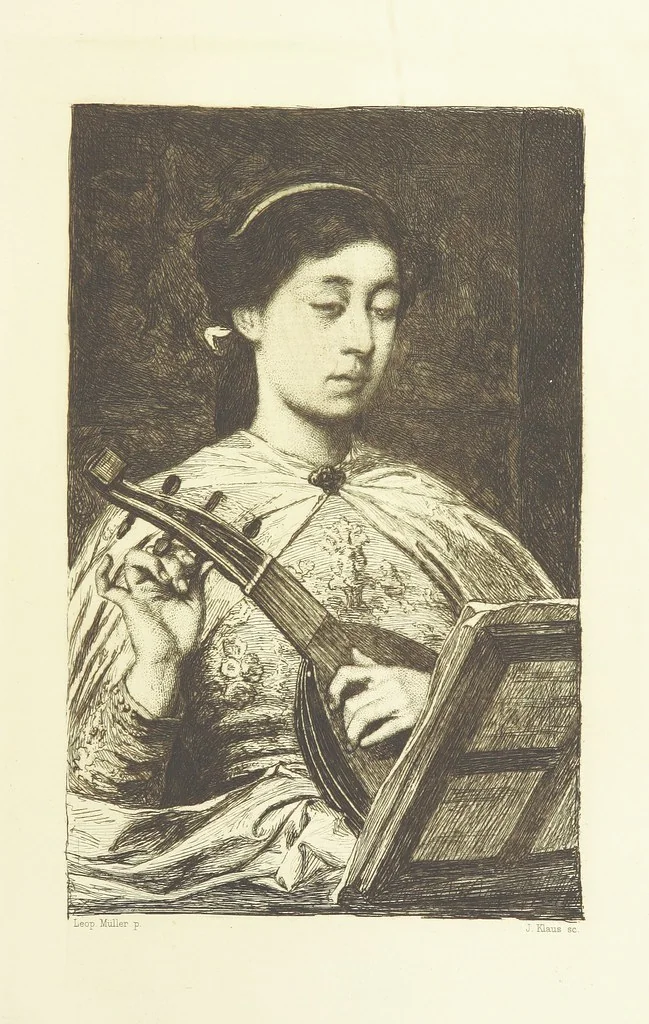 An illustration from Nature and Art: poems and pictures from the best authors and artists. Compiled by L. R. Estes. Illustrated with ... etchings ... and ... illustrations, etc, 1890, leaf 193