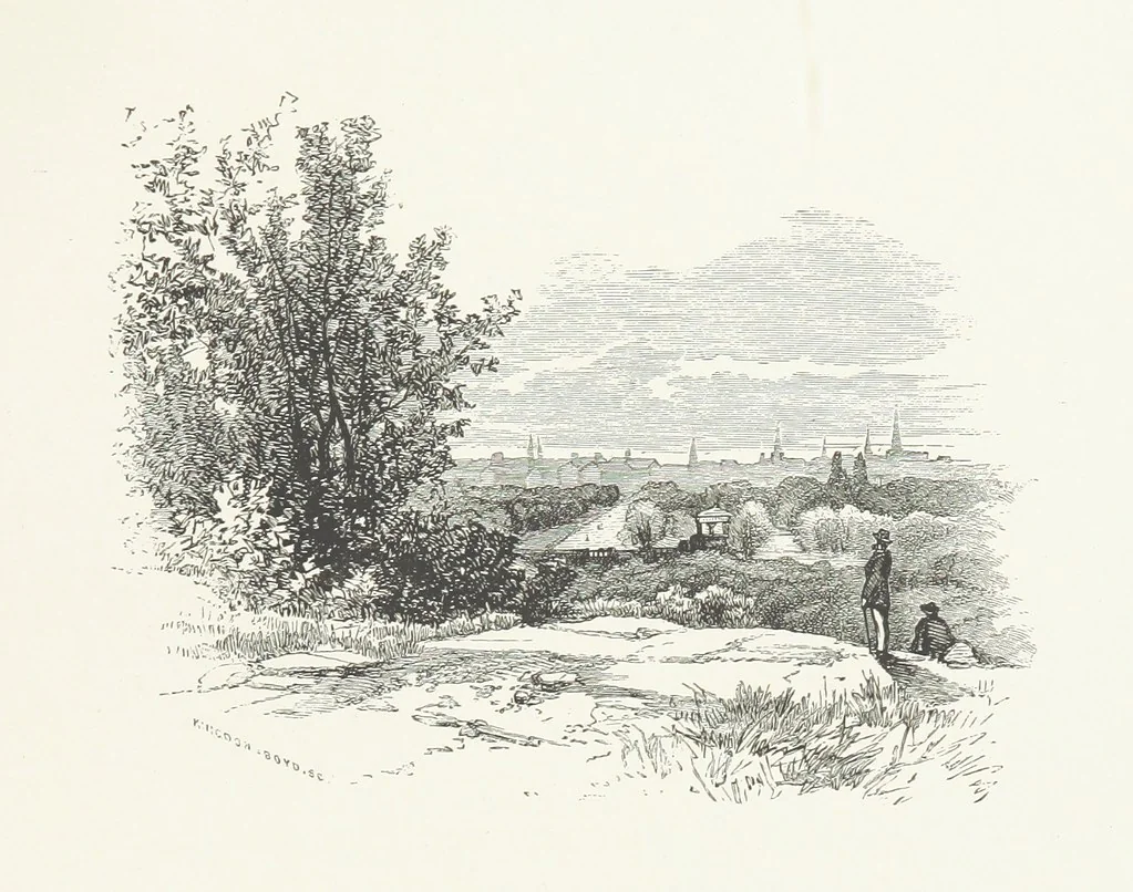 An illustration from Nature and Art: poems and pictures from the best authors and artists. Compiled by L. R. Estes. Illustrated with ... etchings ... and ... illustrations, etc, 1890, leaf 33