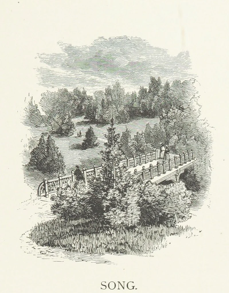 An illustration from Nature and Art: poems and pictures from the best authors and artists. Compiled by L. R. Estes. Illustrated with ... etchings ... and ... illustrations, etc, 1890, leaf 45