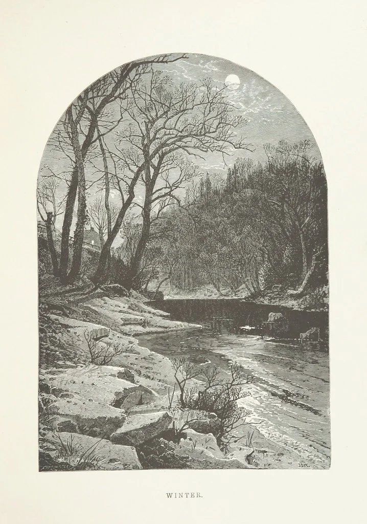 An illustration from Nature and Art: poems and pictures from the best authors and artists. Compiled by L. R. Estes. Illustrated with ... etchings ... and ... illustrations, etc, 1890, leaf 71