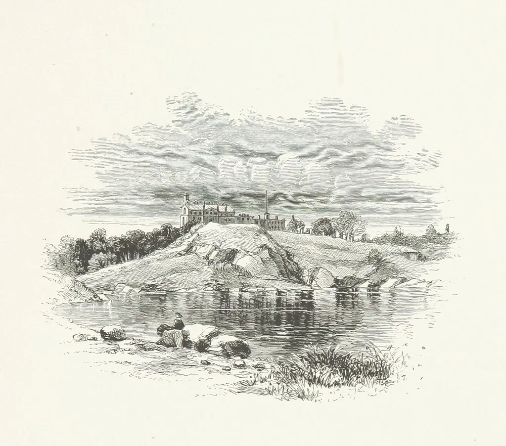 An illustration from Nature and Art: poems and pictures from the best authors and artists. Compiled by L. R. Estes. Illustrated with ... etchings ... and ... illustrations, etc, 1890, leaf 83