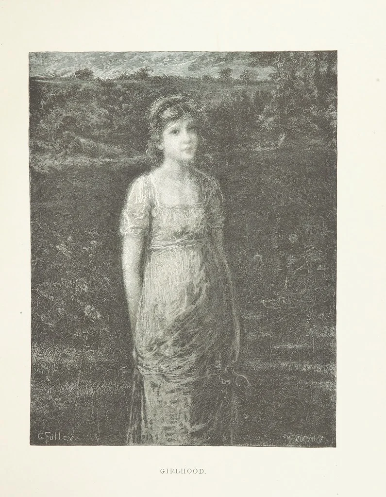An illustration from Nature and Art: poems and pictures from the best authors and artists. Compiled by L. R. Estes. Illustrated with ... etchings ... and ... illustrations, etc, 1890, leaf 89
