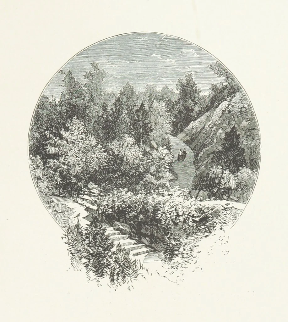 An illustration from Nature and Art: poems and pictures from the best authors and artists. Compiled by L. R. Estes. Illustrated with ... etchings ... and ... illustrations, etc, 1890, leaf 93