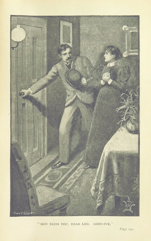 An illustration from At the Mercy of Tiberius, 1897, leaf 249