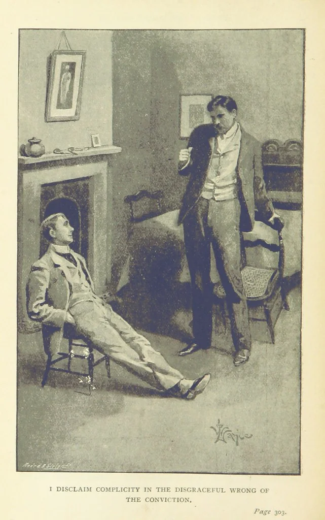 An illustration from At the Mercy of Tiberius, 1897, leaf 314