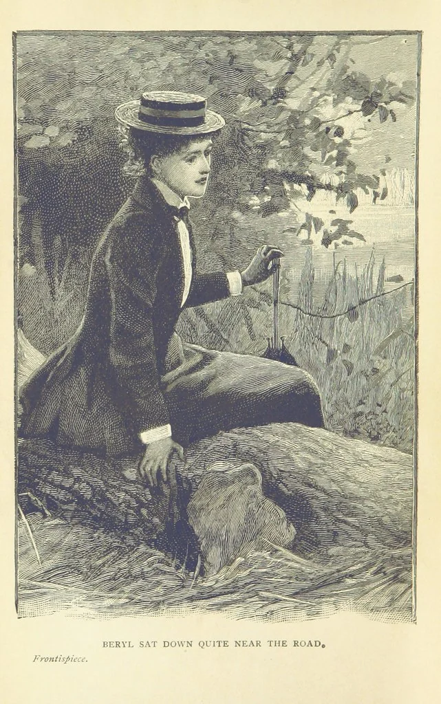 An illustration from At the Mercy of Tiberius, 1897, leaf 8