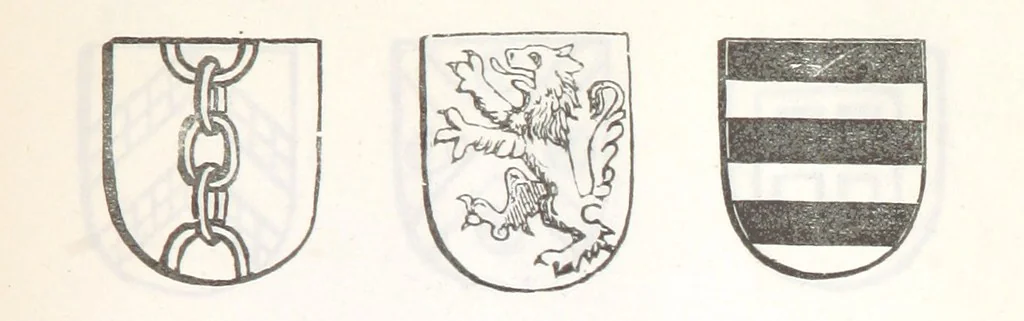 An illustration from Forschungen auf dem Gebiete der Rheinischen und Westphälischen Geschichte, etc, 1864, leaf 345