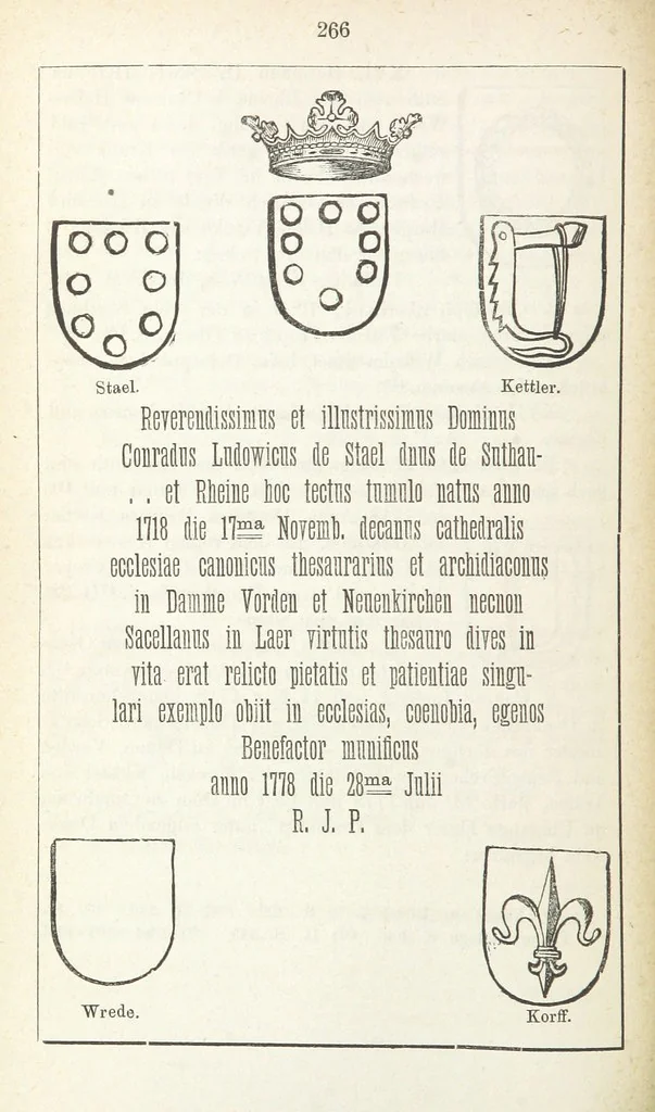 An illustration from Forschungen auf dem Gebiete der Rheinischen und Westphälischen Geschichte, etc, 1864, leaf 276