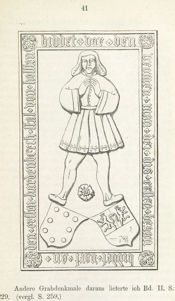 An illustration from Forschungen auf dem Gebiete der Rheinischen und Westphälischen Geschichte, etc, 1864, leaf 51